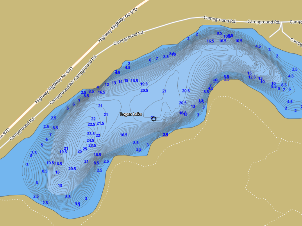 Logan Lake Depth chart