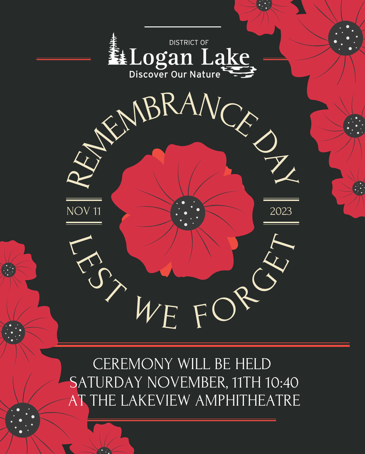 Remembrance Day Ceremony 2023 District of Logan Lake