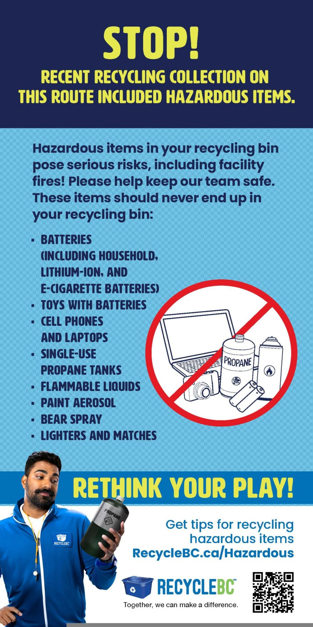 Keeping Hazardous Materials out of Collection Bins District of Logan Lake